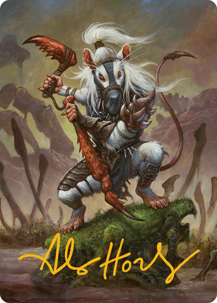 Ink-Eyes, Servant of Oni Art Card (Gold-Stamped Signature) [Bloomburrow Art Series] | Good Games North