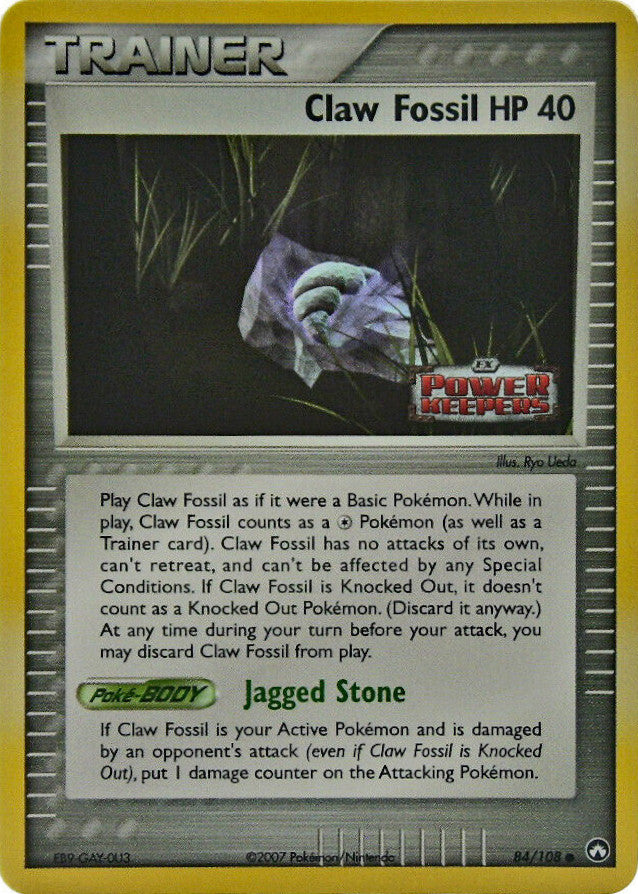 Claw Fossil (84/108) (Stamped) [EX: Power Keepers] | Good Games North