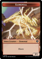 Human Soldier // Elemental (0025) Double-Sided Token [Commander Masters Tokens] | Good Games North