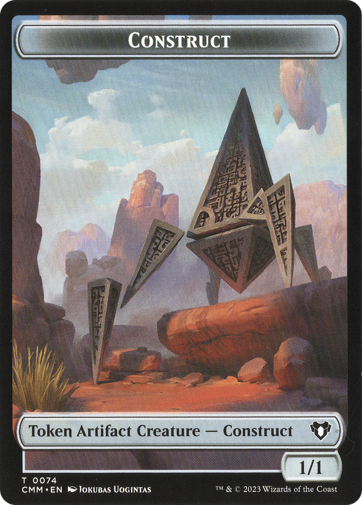 Thopter // Construct (0074) Double-Sided Token [Commander Masters Tokens] | Good Games North