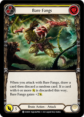 Bare Fangs (Yellow) [EVR009] (Everfest)  1st Edition Rainbow Foil | Good Games North
