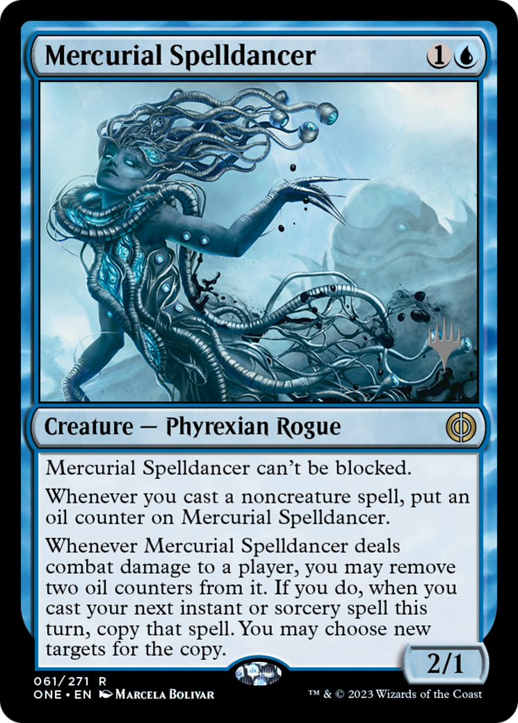 Mercurial Spelldancer (Promo Pack) [Phyrexia: All Will Be One Promos] | Good Games North