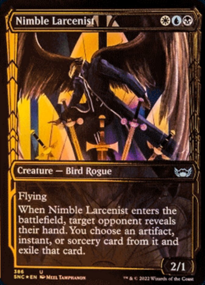 Nimble Larcenist (Showcase Golden Age Gilded Foil) [Streets of New Capenna] | Good Games North