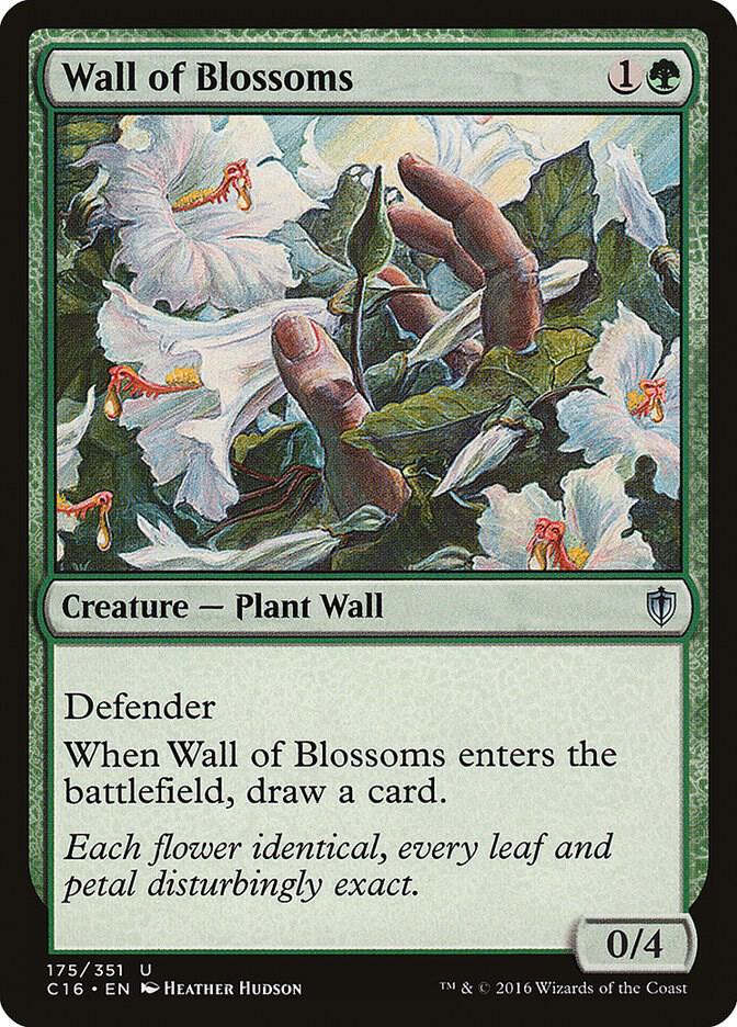 Wall of Blossoms 175/351 (Commander 2016)  | Good Games North