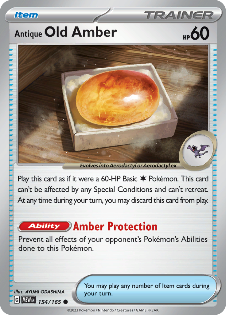 Antique Old Amber (154/165) [Scarlet & Violet 151] | Good Games North