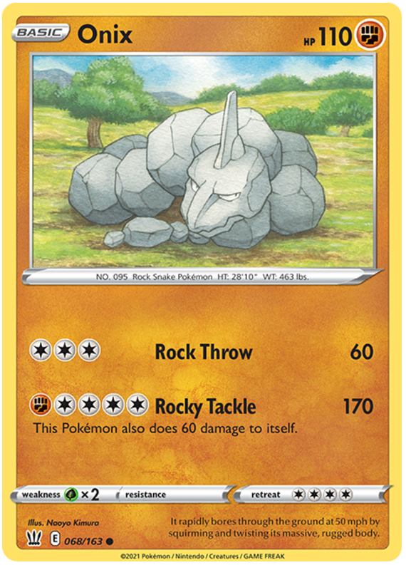 Onix (068/163) [Sword & Shield: Battle Styles] | Good Games North