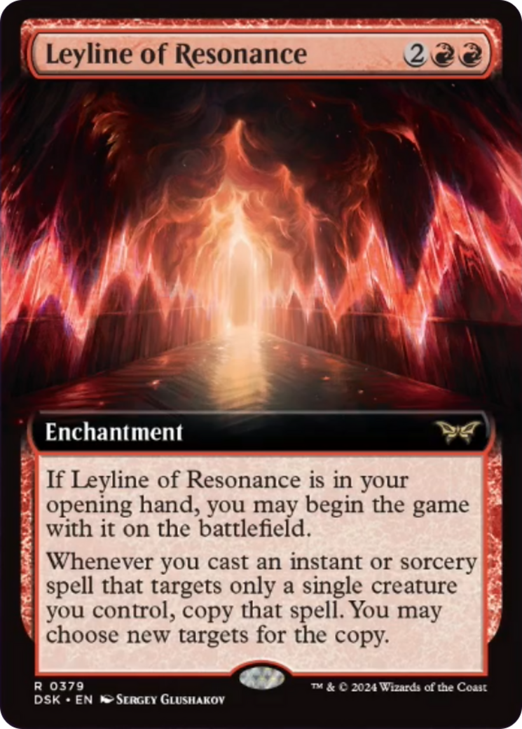 Leyline of Resonance (Extended Art) [Duskmourn: House of Horror] | Good Games North