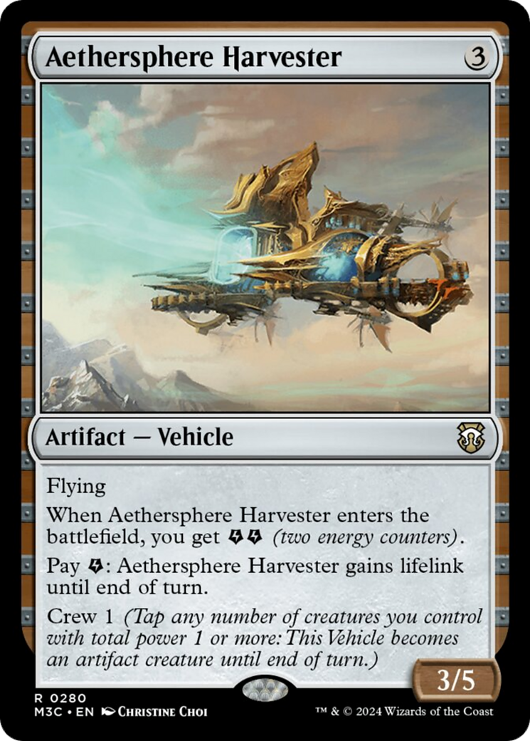 Aethersphere Harvester (Ripple Foil) [Modern Horizons 3 Commander] | Good Games North