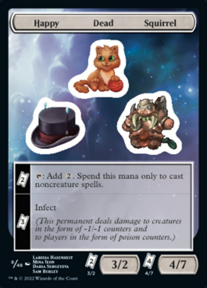 Happy Dead Squirrel [Unfinity Stickers] | Good Games North