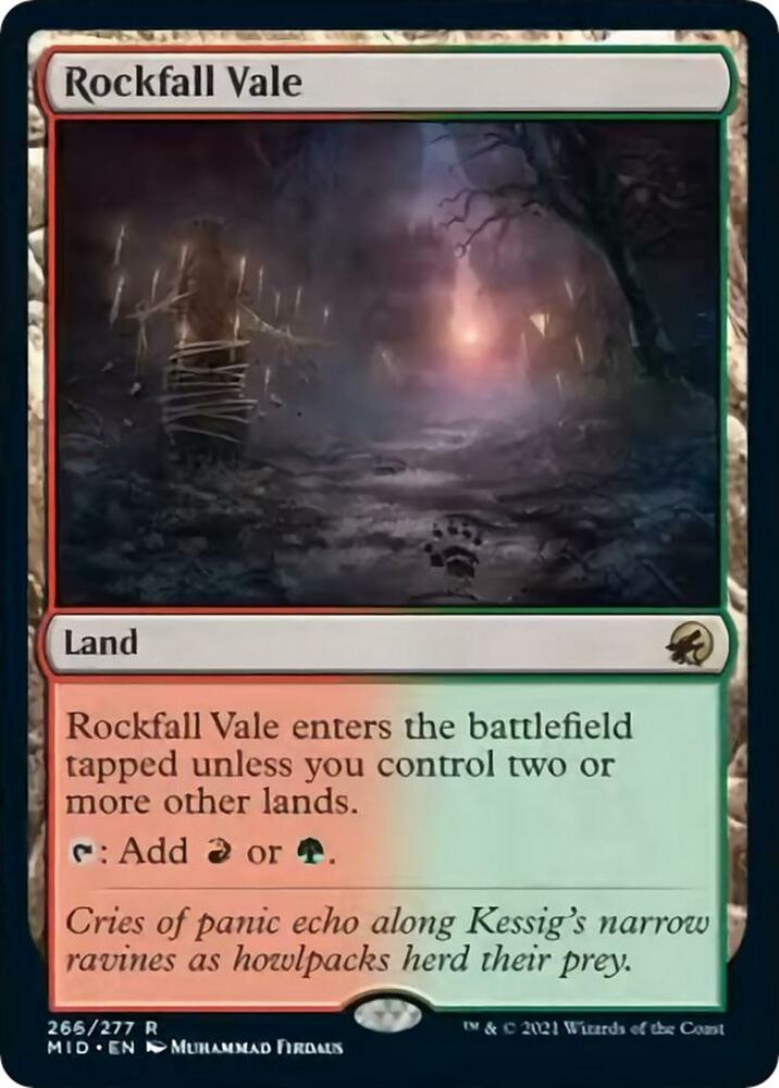 Rockfall Vale 266 (Innistrad: Midnight Hunt)  | Good Games North