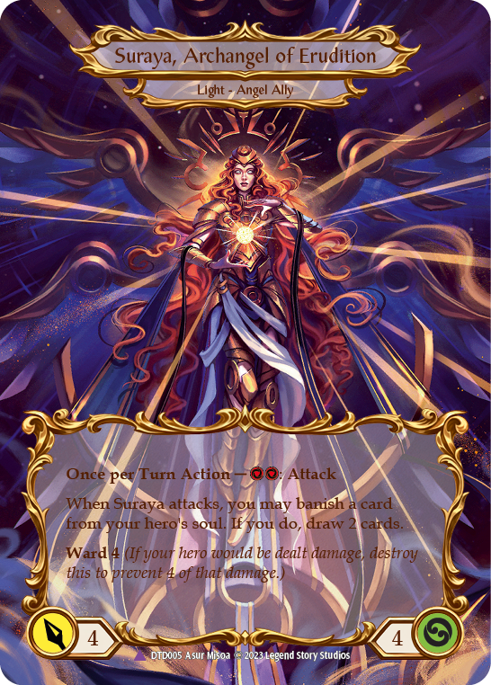 Figment of Erudition // Suraya, Archangel of Erudition (Marvel) [DTD005] (Dusk Till Dawn)  Cold Foil | Good Games North