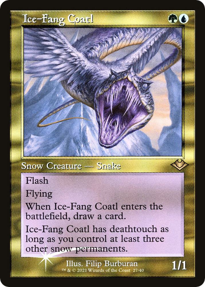 Ice Fang Coatl Retro Frame (Modern Horizons)  - Foil | Good Games North