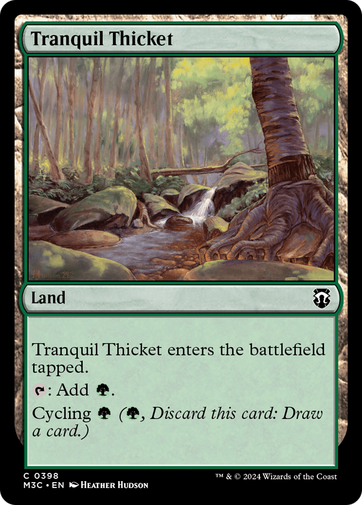 Tranquil Thicket (Ripple Foil) [Modern Horizons 3 Commander] | Good Games North