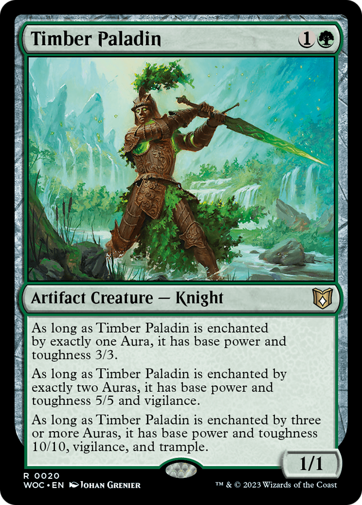 Timber Paladin [Wilds of Eldraine Commander] | Good Games North