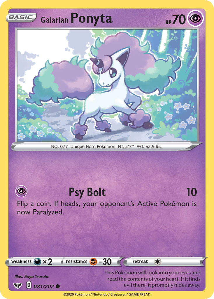 Galarian Ponyta (081/202) [Sword & Shield: Base Set] | Good Games North