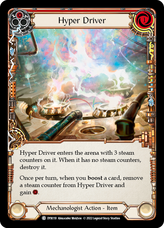 Hyper Driver (Red) [DYN110] (Dynasty)  Cold Foil | Good Games North