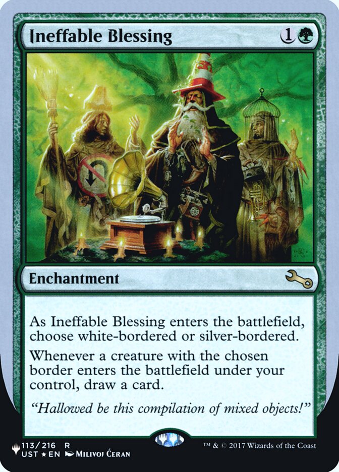 Ineffable Blessing (Bordered) (Unfinity Foil Edition) [The List] | Good Games North