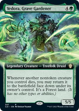 Yedora Grave Gardener Extended Art 397/81 (Commander 2021)  | Good Games North