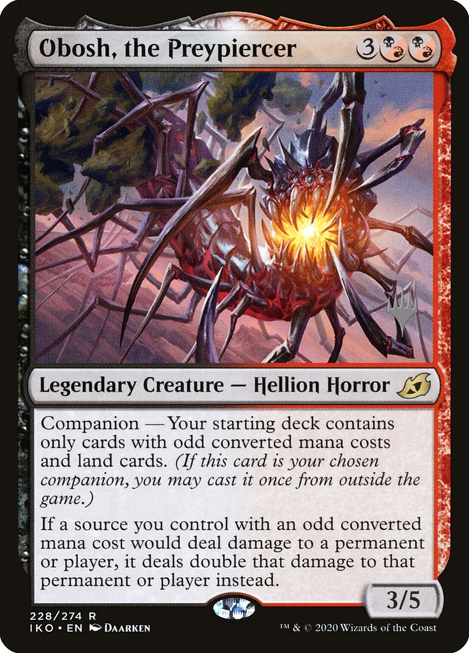Obosh, the Preypiercer (Promo Pack) [Ikoria: Lair of Behemoths Promos] | Good Games North