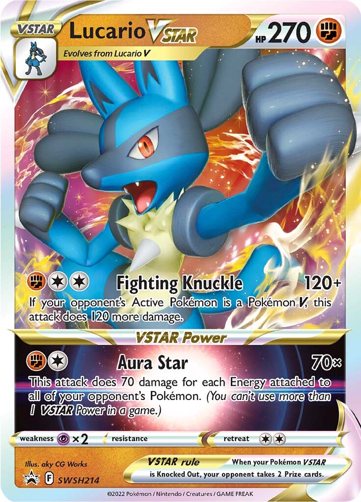 Lucario VSTAR (SWSH214) (Jumbo Card) [Sword & Shield: Black Star Promos] | Good Games North