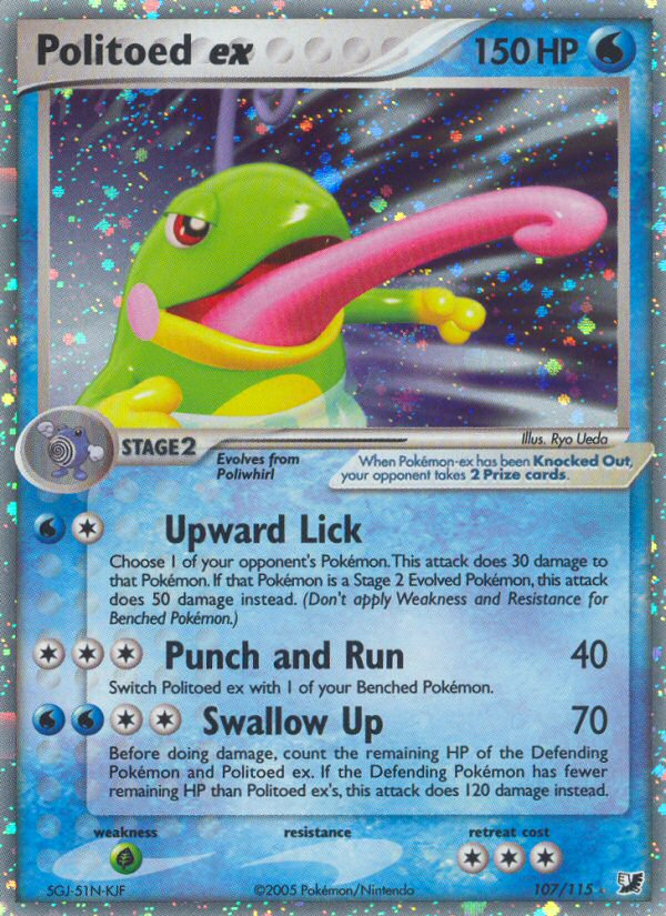 Politoed ex (107/115) [EX: Unseen Forces] | Good Games North