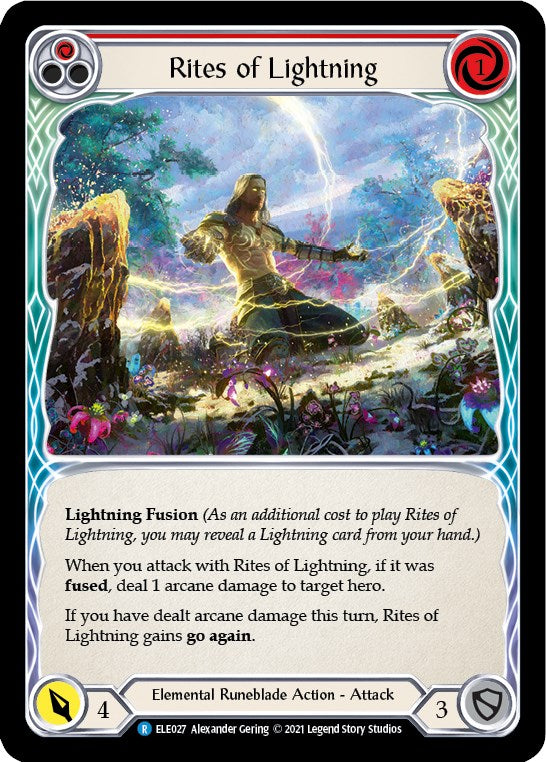 Rites of Lightning (Red) [BRI027] (Tales of Aria Briar Blitz Deck)  1st Edition Normal | Good Games North