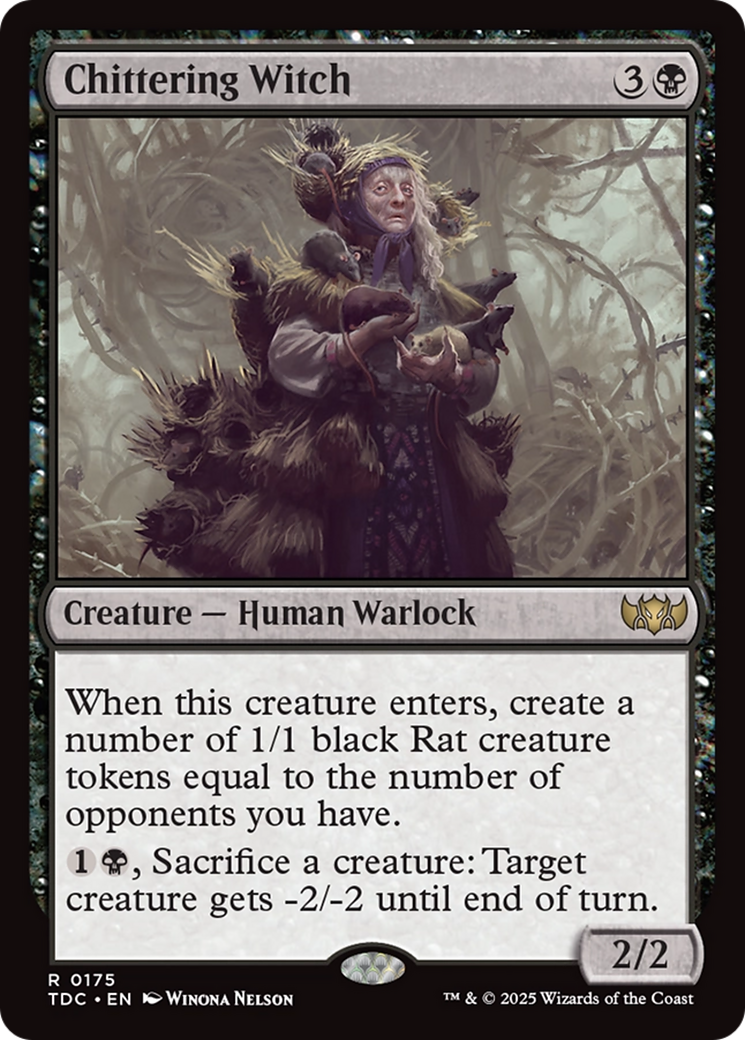 Chittering Witch [Tarkir: Dragonstorm Commander] | Good Games North
