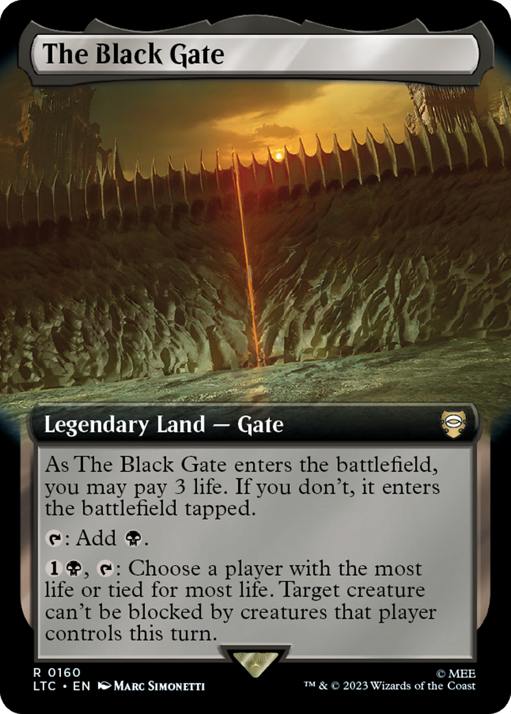 The Black Gate (Extended Art) [The Lord of the Rings: Tales of Middle-Earth Commander] | Good Games North