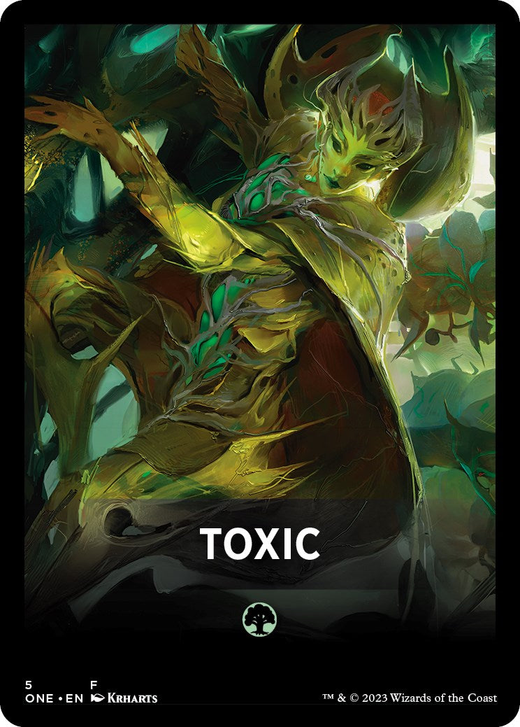 Toxic Theme Card [Phyrexia: All Will Be One Tokens] | Good Games North