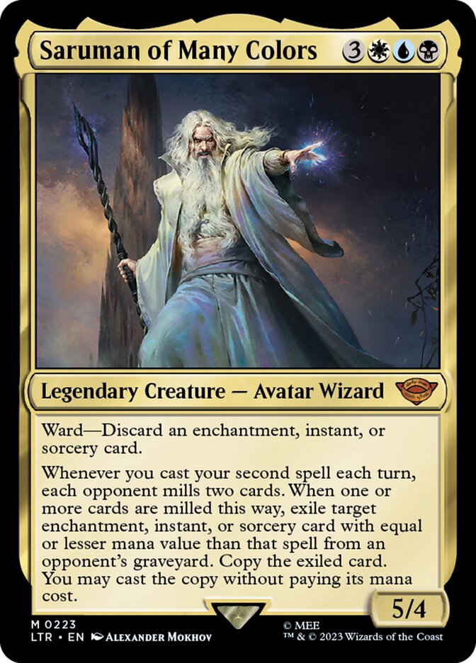 Saruman of Many Colors 223 (Universes Beyond: The Lord of the Rings: Tales of Middle-earth)  - Foil | Good Games North