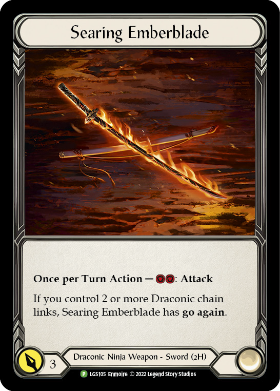 Searing Emberblade [LGS105] (Promo)  Cold Foil | Good Games North