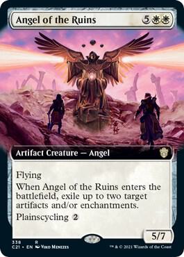 Angel of the Ruins Extended Art 338/81 (Commander 2021)  | Good Games North