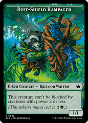 Food // Rust-Shield Rampager Double-Sided Token [Bloomburrow Tokens] | Good Games North