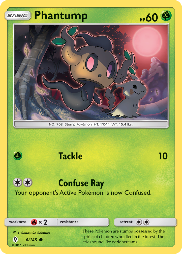 Phantump (6/145) [Sun & Moon: Guardians Rising] | Good Games North
