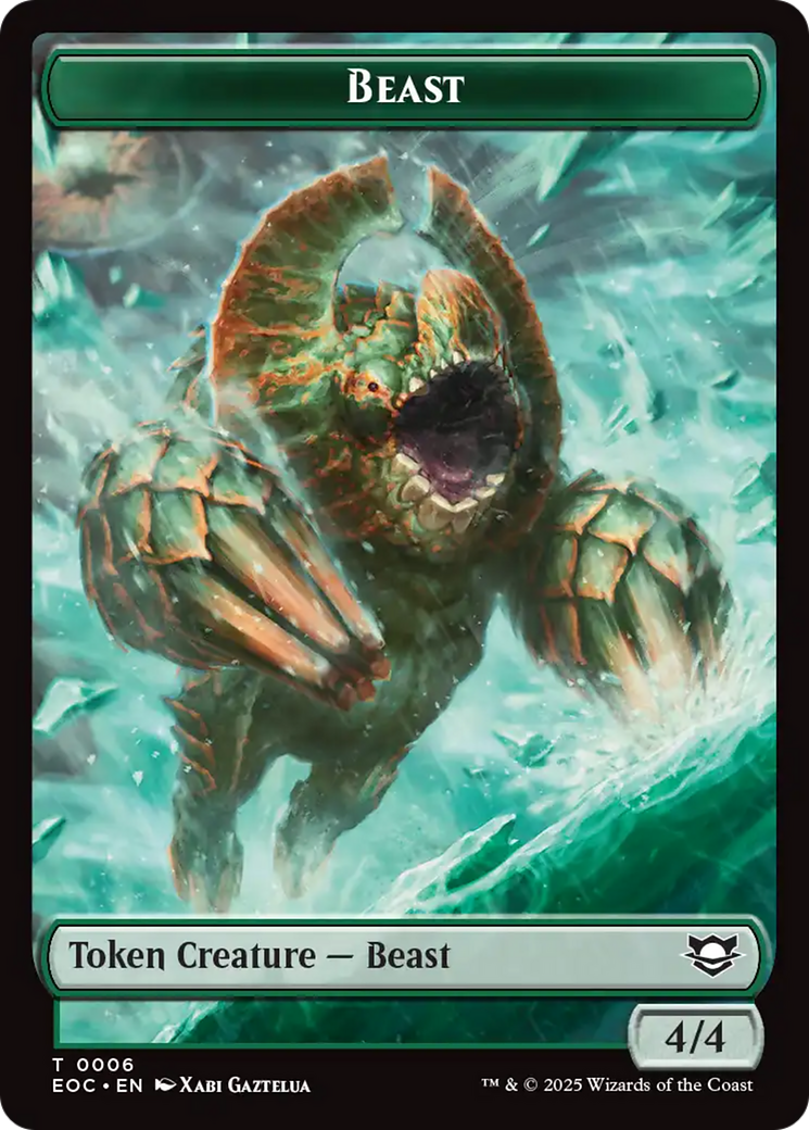 Beast (0006) // Pest Double-Sided Token [Edge of Eternities Commander Tokens] | Good Games North