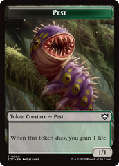 Copy // Pest Double-Sided Token [Edge of Eternities Commander Tokens] | Good Games North