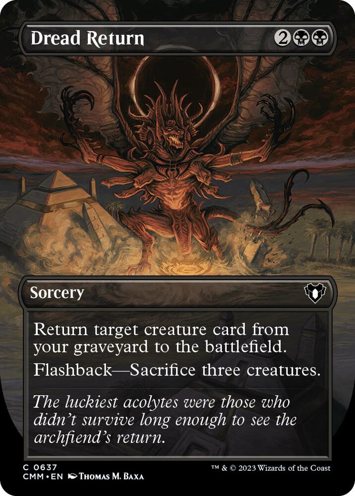 Dread Return Borderless (Commander Masters)  | Good Games North