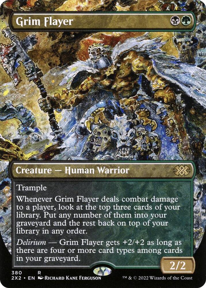 Grim Flayer Borderless (Double Masters 2022)  | Good Games North