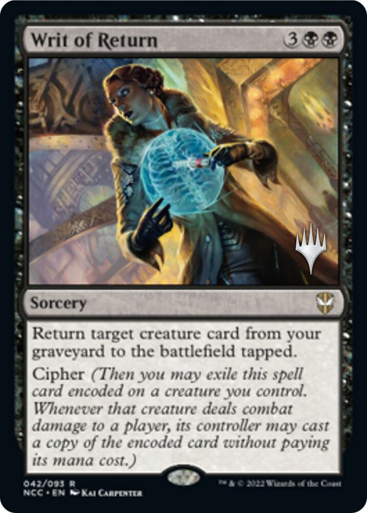 Writ of Return (Promo Pack: Streets of New Capenna)  - Foil | Good Games North