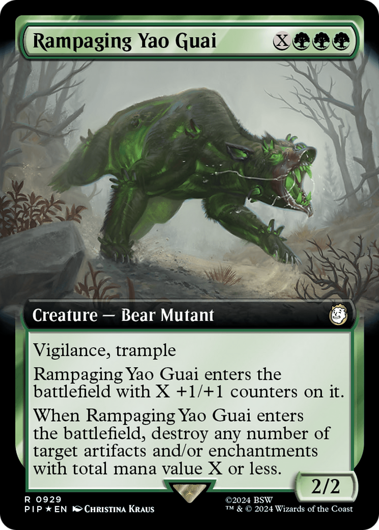 Rampaging Yao Guai (Extended Art) (Surge Foil) [Fallout] | Good Games North