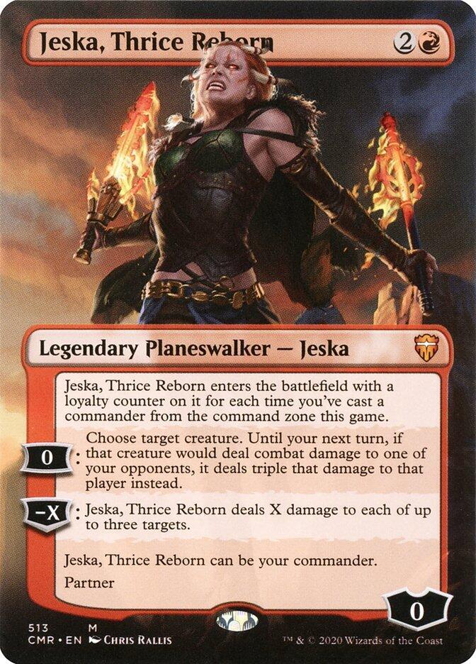 Jeska Thrice Reborn Borderless (Commander Legends)  - Foil | Good Games North