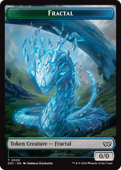 Wurm (0018) // Fractal Double-Sided Token [Duskmourn: House of Horror Commander Tokens] | Good Games North