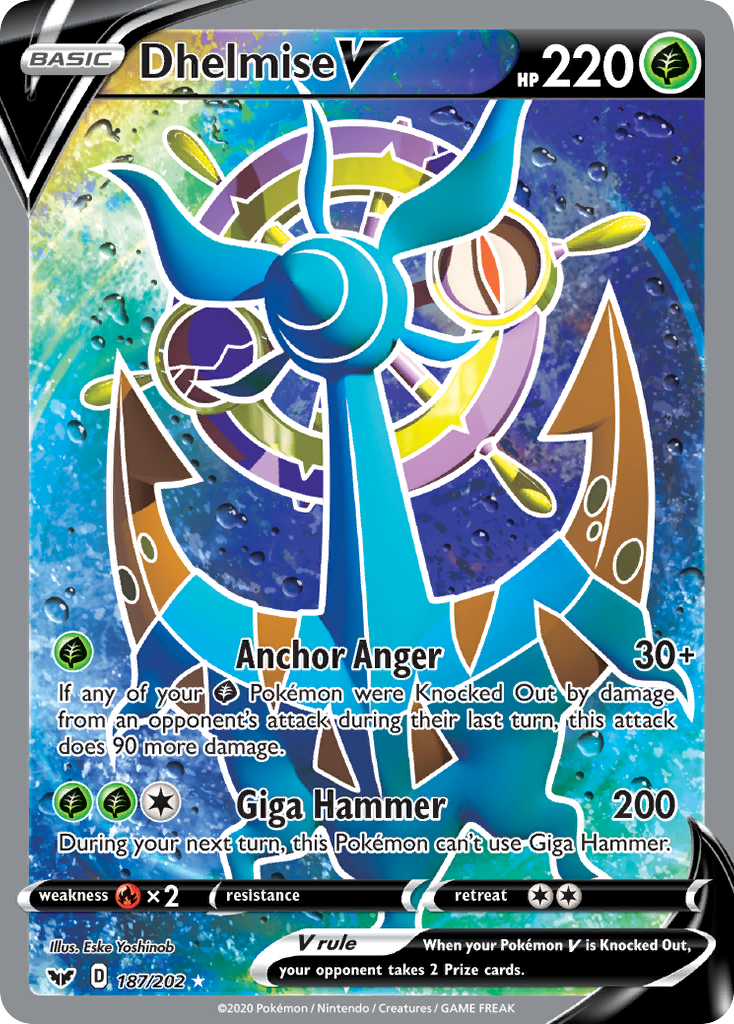 Dhelmise V (187/202) [Sword & Shield: Base Set] | Good Games North