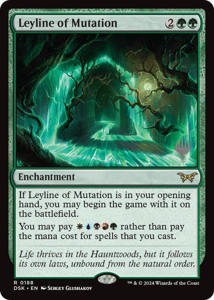 Leyline of Mutation (Promo Pack: Duskmourn: House of Horror)  - Foil | Good Games North