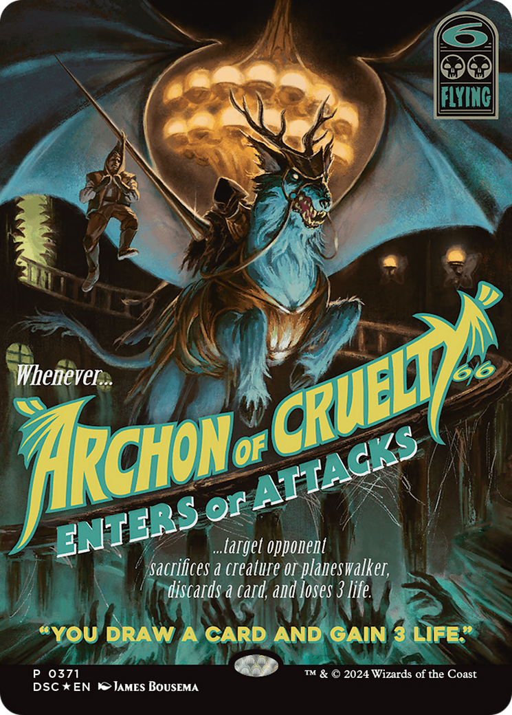Archon of Cruelty (Showcase) [Duskmourn: House of Horror Commander] | Good Games North