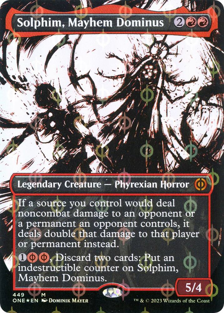 Solphim Mayhem Dominus Showcase Step and Compleat Foil (Phyrexia: All Will Be One)  - Foil | Good Games North