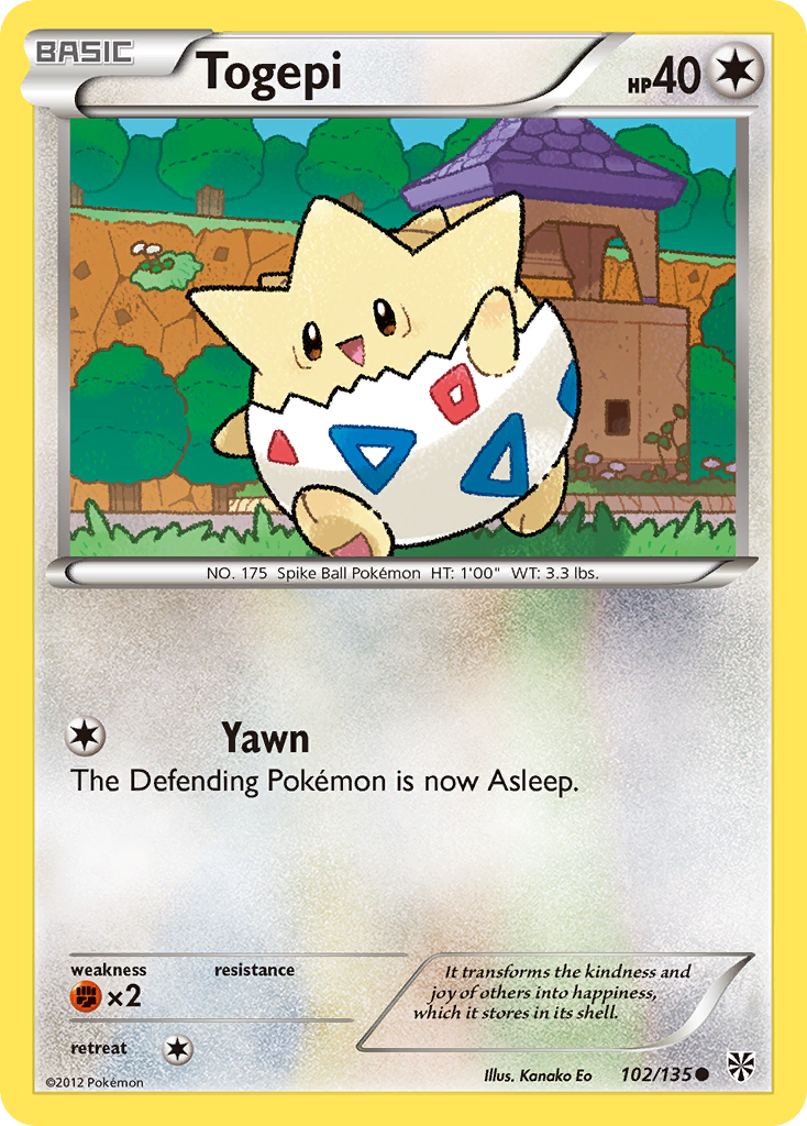 Togepi (102/135) [Black & White: Plasma Storm] | Good Games North