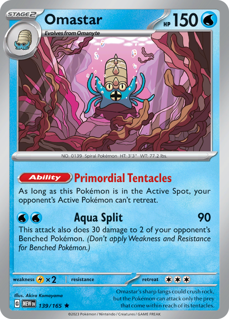 Omastar (139/165) [Scarlet & Violet 151] | Good Games North