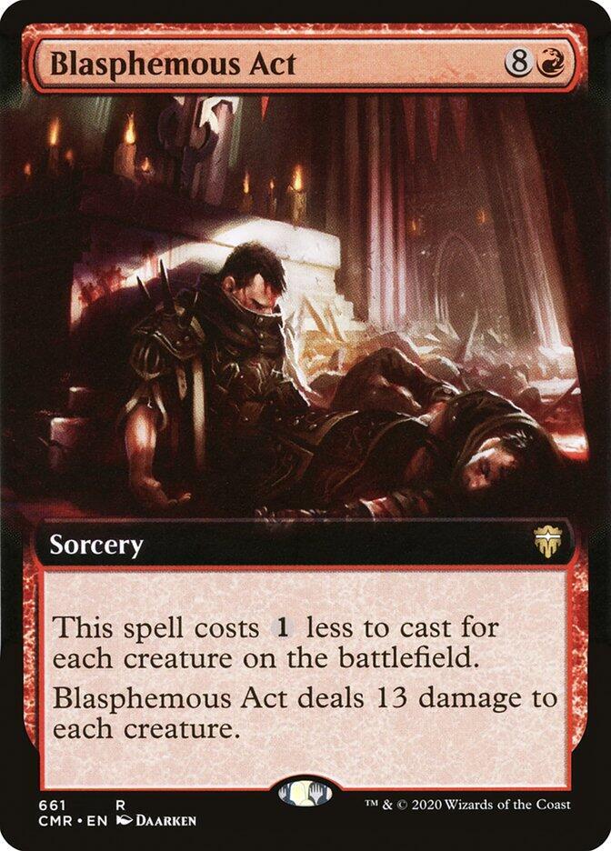 Blasphemous Act 661/361 (Commander Legends)  - Extended Art | Good Games North