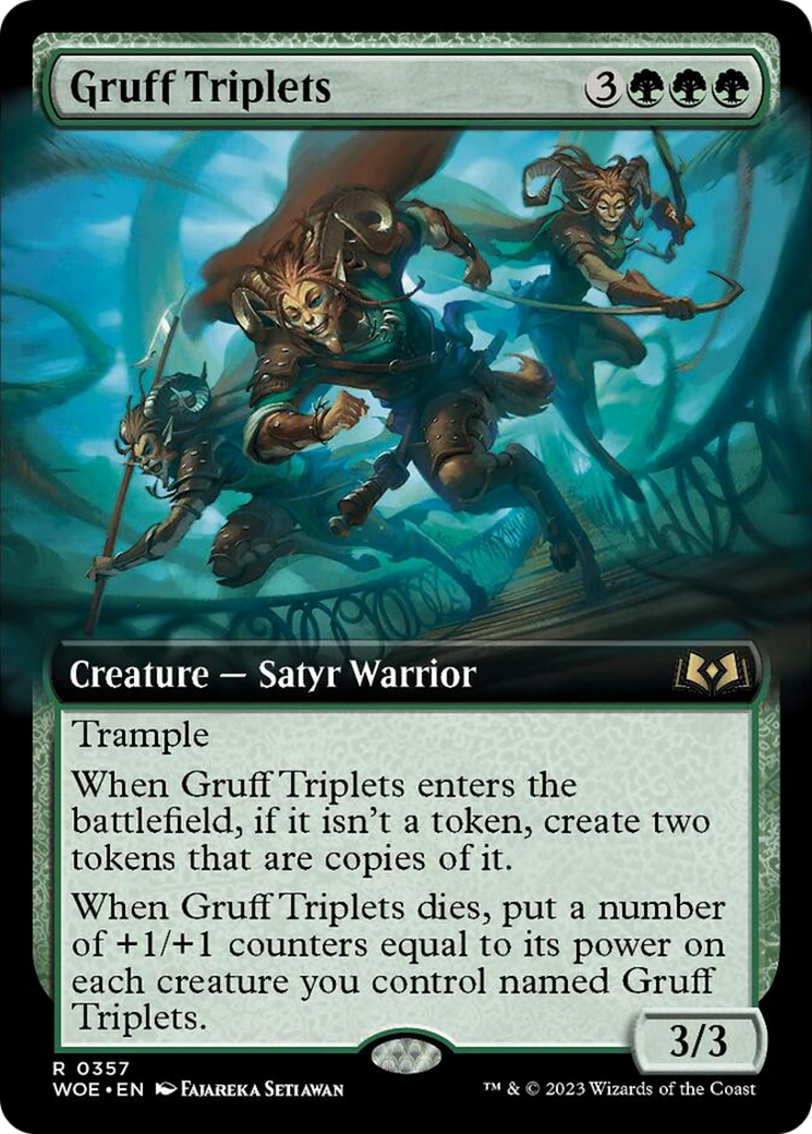 Gruff Triplets (Extended Art) [Wilds of Eldraine] | Good Games North